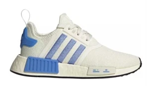 Adidas NMD_R1 Damenschuhe Turnschuhe neu im Karton cremeweiß blau Größe 7 oder 7,5 - Bild 1 von 7