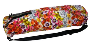 Rebecca Minkoff Yoga Mat Pilates Gym Shoulder Bag Tropical Floral Quilted NWOT! - Picture 1 of 12