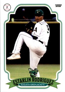 2021 Augusta GreenJackets Choice #14 Estarlin Rodriguez Dominican Republic Card