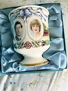 Princess Diana and Prince Charles royal wedding July 29, 1981 cup rare fine bone - Picture 1 of 4