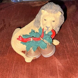 Tom Rubel Christmas Animals by Silver Deer Lion Figurine - Picture 1 of 8