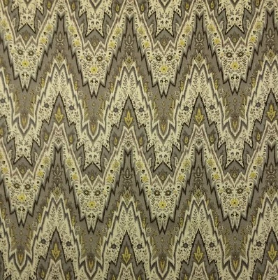 WAVERLY WILLIAMSBURG BRAY FLAMESTITCH SILVER BIRCH 100% LINEN FABRIC BY YARD - Image 1 of 4