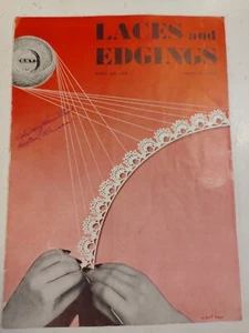 Laces And Edgings 199 Leaflet Magazine Crochet Pattern VTG 40s Spool Cotton Co - Picture 1 of 20