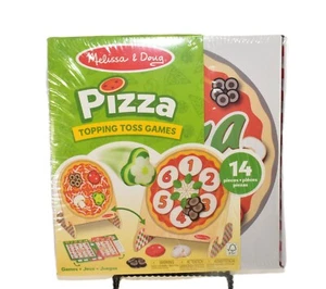 MELISSA & DOUG PIZZA TOPPING TOSS GAMES 3+ 2023 NEU SEALED - Bild 1 von 6
