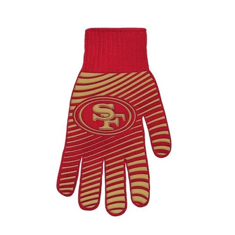 San Francisco 49ers BBQ Oven Glove Mitt, NFL Tailgating Cover