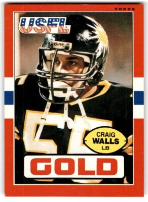 1985 Topps USFL Craig Walls Denver Gold #37 - Image 1 of 2