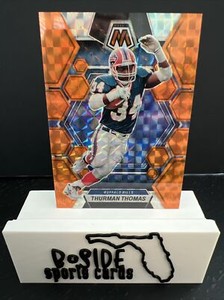 2023 Panini Mosaic Thurman Thomas Orange Mosaic Prizm 53/199 Buffalo Bills