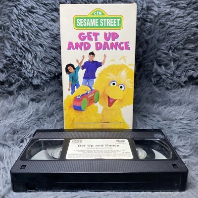 Sesame Street - Get Up and Dance VHS 1997 Rare Big Bird Dancing Kids Cartoon - Image 1 of 4