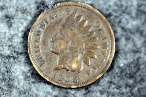 ESTATE FIND 1908 Indian Head Cent #D27772 - Picture 1 of 2