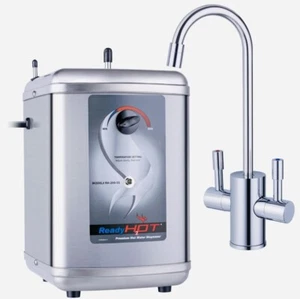 Ready Hot 1300W Instant Hot Water Dispenser, Polished Chrome Dual Handle Faucet - Picture 1 of 6