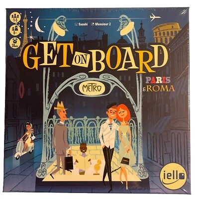 BRAND NEW SHRINK WRAPPED! Get on Board: Paris & Rome - Board Game (iello) - Image 1 of 4