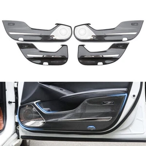 For Honda Accord 2018-2022 Carbon Fiber Inner Door Anti-Kick Panel Cover Trim 4X - Bild 1 von 12
