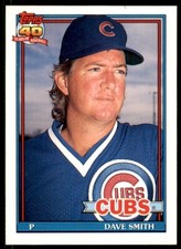 1991 TOPPS TRADED DAVE SMITH CHICAGO CUBS #110T