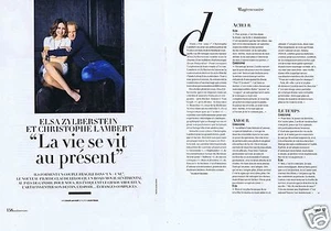 2015 Elsa Zylberstein & Christophe Lambert Clipping Press Cutout (3 Pages) - Picture 1 of 1