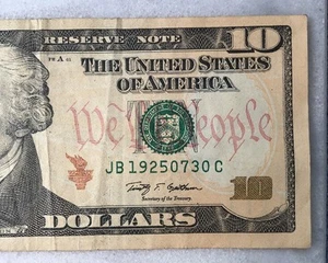 $10 Birthday Serial Number 1925 07 30 - Picture 1 of 3
