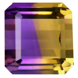 14.61 ct Elegant Octagon Cut (14 x 13 mm) Brazil Purple and Yellow Ametrine - Picture 1 of 1