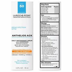 La Roche-Posay Anthelios AOX Daily Antoxidant Serum Sunscreen SPF 50 1oz. 01/23+
