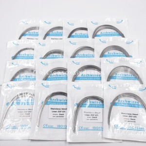Dental Orthodontic Stainless Steel Arch Wire Rectangular Ovoid/Square/Natural - Picture 1 of 17