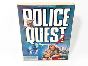 Police Quest 2: The Vengeance, Sierra Big Box PC Game, 3.5" 5.25" MS-DOS, CIB - Picture 1 of 14