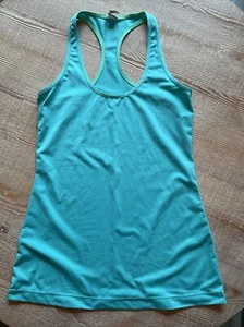 Xersion S Tank Top Seafoam Green Stretchy Scoop Neck Racerback - Picture 1 of 6