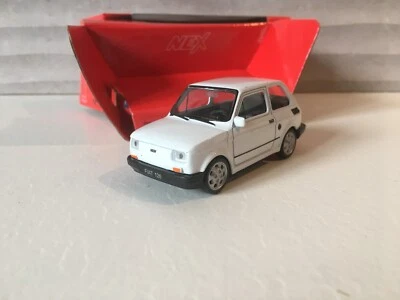 FIAT 126 FSM 1/35 WELLY automodello modellino METALLO Polski Fiat 126p Maluch - Immagine 1 di 4
