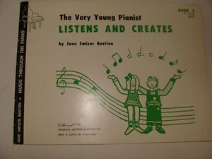 Libro de Jane Smisor Bastien joven pianista escucha y crea 3 1975 - Imagen 1 de 1