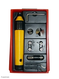 MACHINISTS DEBURRING TOOL SET – metal working tools, countersink, hand tools - Picture 1 of 2