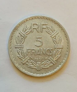 1950 Frankreich Fünf Francs Weltmünze B-022 - Bild 1 von 2