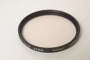 F92028~ Genuine Nikon L1A Filter – 52mm Screw Thread – Very Clean	 - Picture 1 of 2