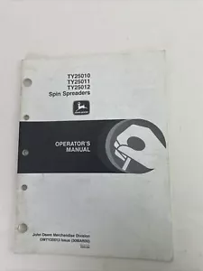 John Deere TY25010 TY25011 TY25012 Spin Spreaders Manual English & Spanish - Picture 1 of 2