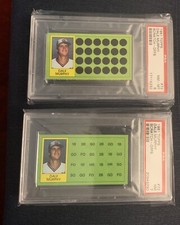 1981 Topps Scratch-Offs 72 Dale Murphy PSA 8 Nm-Mint Plus a PSA 7