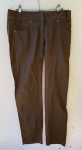 LISA HO Womens Green Khaki Zipper Pants Size 12 Made in Australia - Picture 1 of 11