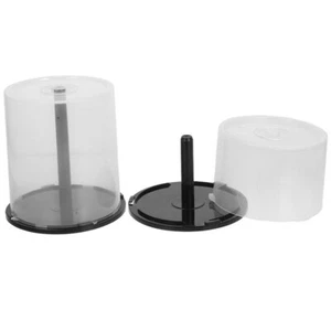 2 Pcs CD Storage Bin Box Set Clear Buckets Blank Cases Disc Party - Afbeelding 1 van 12