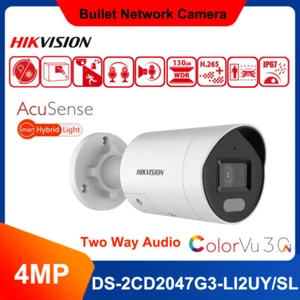 Hikvision DS-2CD2047G3-LI2UY/SL 4MP ColorVu 3.0 AcuSense Camera 2-Way Audio 2Mic - Picture 1 of 4