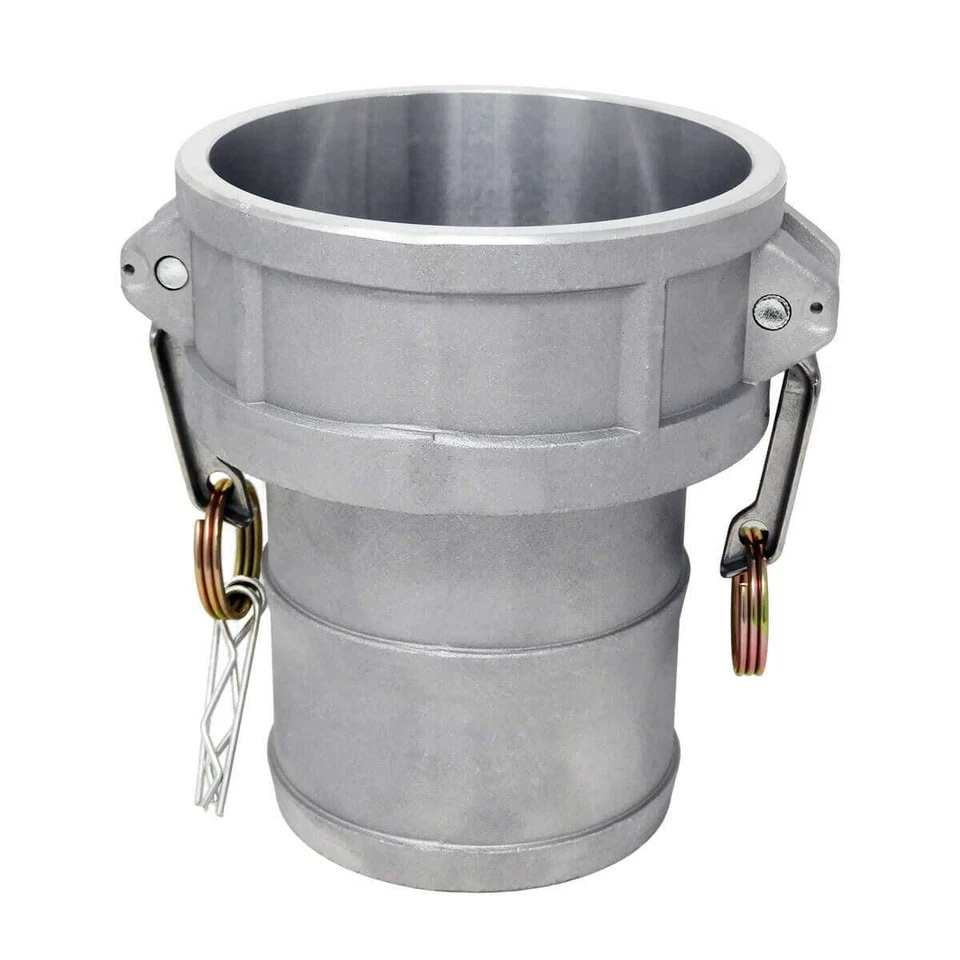 GLOXCO Aluminum Type C Cam and Groove Fitting, 6" Female Camlock x 6" Hose Shank (CA...