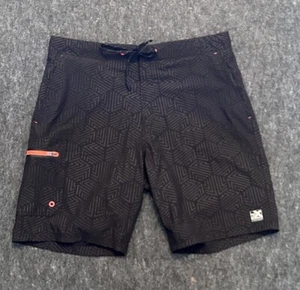 ZeroXposur Men's Size Medium UPF 50+ Sun Protection Swim Trunks Black - Picture 1 of 13