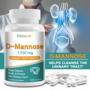 D-Mannose Kapseln 1550mg - Blasengesundheit Harnwegsreiniger - Bild 1 von 12