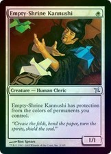 4X Empty-Shrine Kannushi - Foil Near Mint MTG Betrayers of Kamigawa Magic