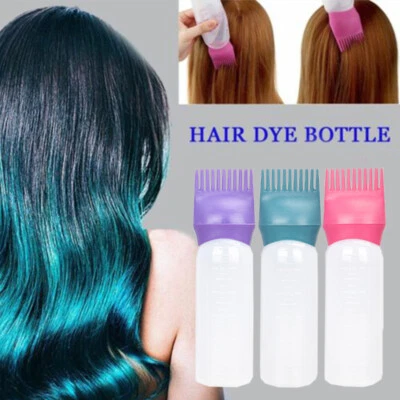 Dyeing Plastic Bottle Oil Comb 120ml Hair Tools Hair Dye Brush Color Dispensing∂ - Image 1 of 4