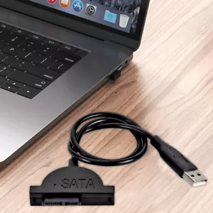 USB 2.0 SATA Cable 480Mbps Optical Driver Adapter Cable for PC Laptop Notebook - Afbeelding 1 van 11