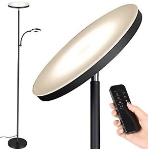 Floor Lamp,Upgraded 42W 3700LM Super Bright LED Torchiere Living Room Lamp wi...
