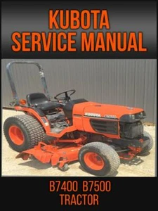 Kubota B7400 B7500 Tractor Workshop Service Repair Manual On USB Drive - Picture 1 of 1