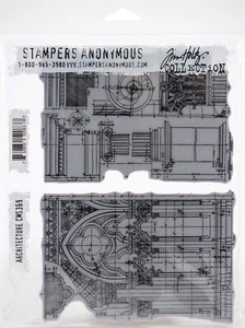 Francobolli Tim Holtz 7""X8,5"" - architettura (confezione da 1) - Foto 1 di 1