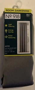 Room Darkening,Light Filtering,energy Saving, Noise Reducing 84"x40" Rod Panel - Picture 1 of 8