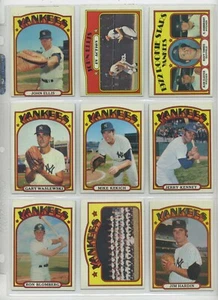 1972 Topps New York Yankees Near Team Set (25 von 35) - sehr schöne Karten - Bild 1 von 6