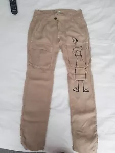 Pantalón de combate de verano de seda Celeste talla Uk8 - Imagen 1 de 6