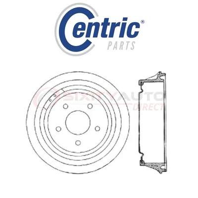 Centric Brake Drum for 1992-2003 GMC Sonoma 2.2L 2.5L 2.8L 4.3L L4 V6 - ec Foto 1 de 4