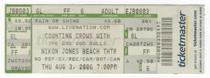Counting Crows & The Goo Goo Dolls 8/3/06 Jones Beach NY Ticket! GGD - Picture 1 of 1