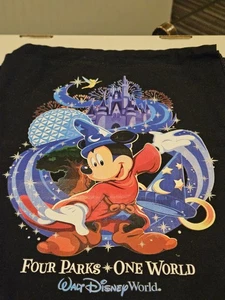 Walt Disney World Rucksack Tasche mit Kordelzug "Four Parks One World" 2008  - Bild 1 von 22