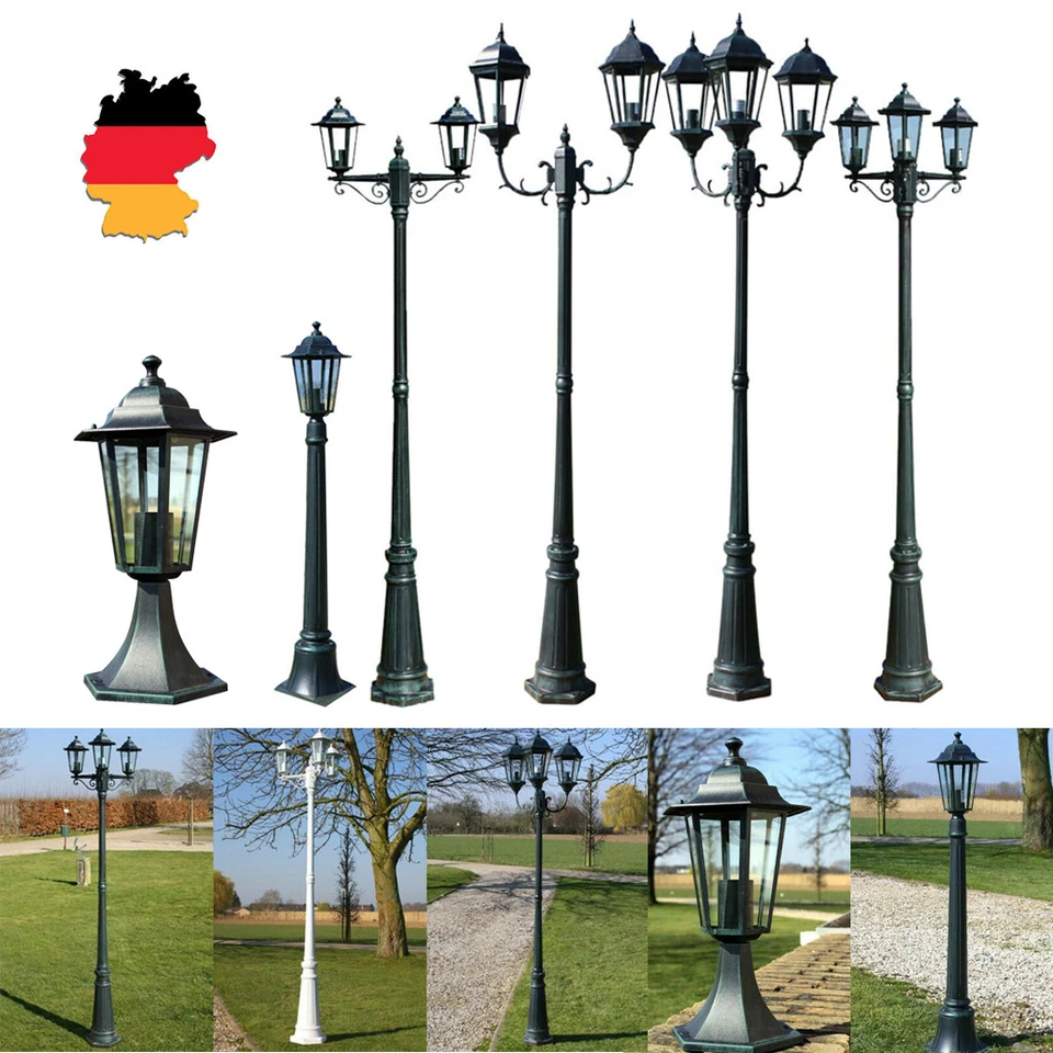 Garten Stehlampe Wegleuchte Kandelaber Laterne Außenleuchte Gartenleuchte Lampe - Bild 1 von 1